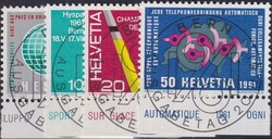 1961, Nr.375-378 mit Ersttags-Vollstempel (** rückseitig) Kat: 70.-+ ...