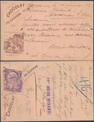 NEUENBURG 1897-1898, 3 Chocolat Suchard-Karten, 2x nach WIEN, 1x nach ...