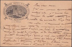 1891-1904, 7 attraktive HOTEL-Karten (teils LITHOS) von Hotel de CAUX ...