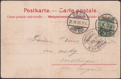 BERN 1903 nach Mellingen, AK mit "Postkutsche" +65B wunderschön auf ...