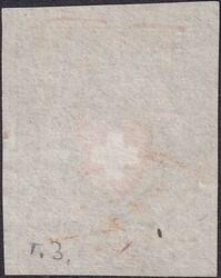 Type 3, 15II.c (grauviolettblau) mit marmoriertem Blaudruck, ...