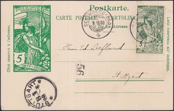 SCHIMBERG-BAD ("Schimbrig" bei Hasle) 1900 nach Stuttgart, seltener ...