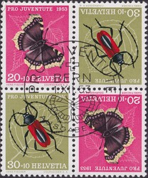 1953, Z41/II (verkehrtes Herzstück) aus Kehrdruckbogen, mit ...