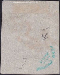 ZÜRICH 4, 1S (Type V), Sperati-Fälschung mit roter "Zürcher ...