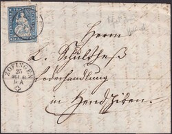 ZOFINGEN 1861 (25.OKT) nach Hendschiken, 23G (23B4) auf sehr sauberem ...