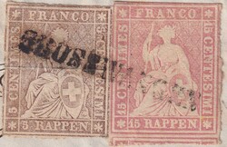 GROSSWANGEN 1861 über Willisau nach Wohlhusen (Wolhusen), 22G+24G ...