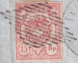 LE SENTIER 1853 (24.FEB) nach Montreux, Rayon III (Nr.20 T.6 UM-I) ...