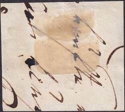 ZÜRICH 6, 2S mit schwarzer Rosette auf Briefstück (Type 68 des ...