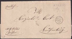 ZEIHEN 1872 (12.Mai), Zwergstempel nach Laufenburg (rückseitig ...