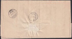 ZEIHEN 1872 (12.Mai), Zwergstempel nach Laufenburg (rückseitig ...