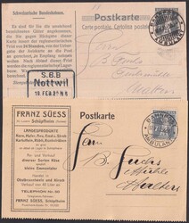 1902-1922, Bahnpost, 49 Korrespondenz-Karten mit ...