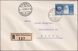 1928-1931, drei seltene Ersttagsbriefe PJ: BASEL: mit J48 (Henri ...