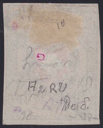 VORAUS-Entwertung von AARBERG auf Rayon II, T.10 A2-RU. Schönes, ...