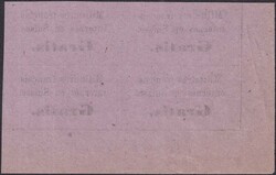 1871, Portofreiheits-Bogen zu 4 Marken (Viererblock) der Nr.1 auf ...