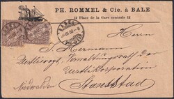 BASEL 1880 (Auswanderungs-Gesellschaft ROMMEL) nach Stansstaad, Nr.30 ...