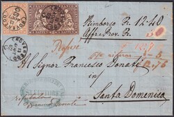 ROVEREDO 1862 (13.AUG) nach "Santa Domenica im Calancatal", ...