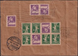 1934, LUZERN - Pommerwitz (DE) Eugen Sekula-Brief, rs mit 11 Marken, ...