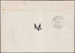 1940, J93-J96 auf sauberem Orts-Ersttagsbrief BASEL: 30.NOV.1940, mit ...