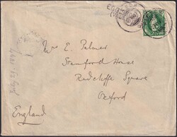 EGGISHORN (Wallis), 67C von FIESCH nach Oxford (England), gut ...