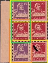 1914: Z1+Z2+Z3 ** postfrisch, seltene Zusammenstellen von allen ...