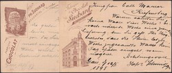 1898, Chocolat SUCHARD, zwei Karten mit 60B von St.GALLEN nach ...