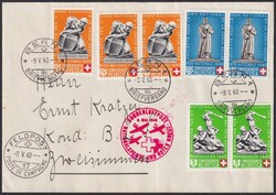 1940, B3-B6 ohne B5, Rotkreuzflug (17) von BERN nach Zweisimmen, ...