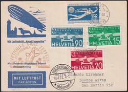 1932, BERN-Buenos Aires (3. Südamerika-Fahrt) auf wunderschön ...