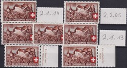 1939, B2 in einer Vielfalt von 38 Marken mit Abarten, dabei viele ...