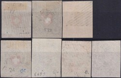 1850-1854, 7 Durheim-Marken: 14I, 15II, Nr.16II-20 (inklusive Rayon ...
