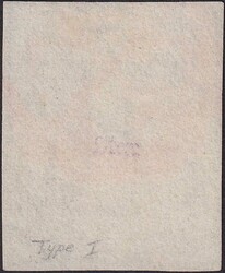 ZÜRICH 4, Nr.1S (Type I) mit breitrandigem Marken-Schnitt, sauber ...