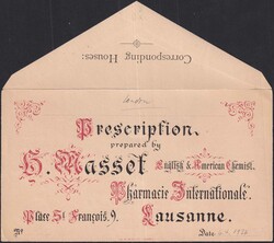 1924, ZIERBRIEF von LONDON nach Lausanne (an H.Masset). ...