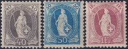 1882, A-Serie (Stehende Helvetia) ungebraucht *, meist gut gezähnte ...