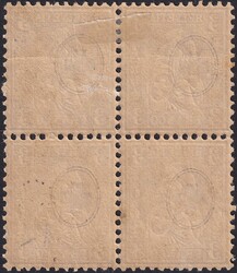 3c schwarz, Nr.29 im Viererblock (unten ** postfrisch, oben mit ...