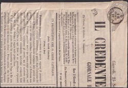 LUGANO (GAZETTA TICINESE) 1862 (24.SEPT) nach ITALIEN mit ...