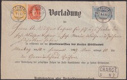 WÖLFLINSWYL (AG) nach ZEIHEN 1889 (9.JAN), 63A+66A ...