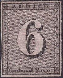 ZÜRICH 6, 2W (24.Marke des 100er-Bogens) Type IV ungebraucht * mit ...