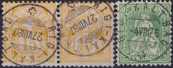 RIGI-Kaltbad 1876-1938, Paar: 63A im Paar (15c gelb, Ziffermuster), ...