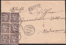 ZÜRICH 1879 (11.Sept) nach Niederweningen (An Gem'amm. Sollberg) mit ...