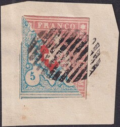 HALBIERUNG: Rayon I (hellblau 17II) +Strubel (24D, 24B3) mit einer ...