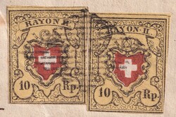 MÜNSTER 1852 (6.JAN) nach MALTERS, 16II.AB.8 (Rotdruck braunrot) T ...