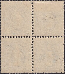 50c tiefblau, 70D.d im ungestempelten Viererblock (mit drei** ...
