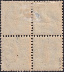 50c dunkelblau, 70D.c im ungestempelten Viererblock (mit zwei ** ...