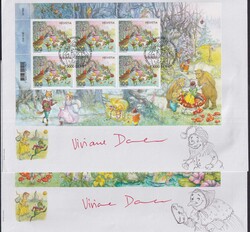 2018, Nr.1684+1685 im Kleinbogen auf FDC, Besonderheit: Mit ...