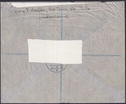 1946, B30-B33 auf Ersttagsbrief nach NEW ZEALAND (Christchurch) ...