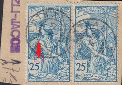 25c blau, 79A.2.07 (farblose Stelle rechts oben beim Wertschild) ...