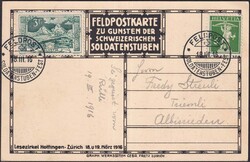1914, Nr.129 quasi als Einzelfrankatur verwendet auf Karte: Tessiner ...