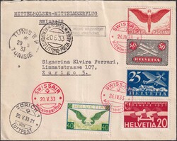 1933, Mittelholzer-Mittelmeerflug vom 20.MAI nach Tunesien. ...