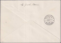 1937, F24a (40c mit hellrotem Aufdruck) auf Luxus-Brief von Zürich ...