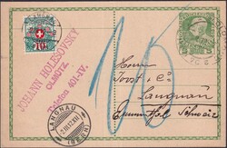 LANGNAU 1912 (2.März) Karte von OLMÜTZ (Provinz Mähren) in ...