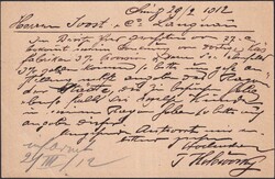 LANGNAU 1912 (2.März) Karte von OLMÜTZ (Provinz Mähren) in ...